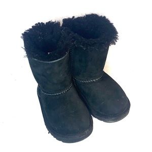 Black Ugg Bailey Bow Boots for Baby/Toddler Size 6